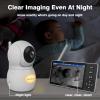 imageHelloBaby 720P 55 HD Baby Monitor with Camera and Audio No WiFi Video Baby Monitor Remote Pan Tilt Zoom Wide View Range 1080P Infant Camera Night Light Hack Proof 4000mAh Battery 1000ftHB6081