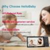 imageHelloBaby 720P 55 HD Baby Monitor with Camera and Audio No WiFi Video Baby Monitor Remote Pan Tilt Zoom Wide View Range 1080P Infant Camera Night Light Hack Proof 4000mAh Battery 1000ftHB6081