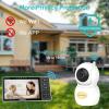 imageHelloBaby 720P 55 HD Baby Monitor with Camera and Audio No WiFi Video Baby Monitor Remote Pan Tilt Zoom Wide View Range 1080P Infant Camera Night Light Hack Proof 4000mAh Battery 1000ftHB6081