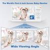 imageHelloBaby Baby Monitor 2 Cameras 6 World First IPS SplitScreen 30H Battery No WiFi 2Way Audio Video VOX Double Cameras PanTiltZoom Night Vision 8 Lullabies 1000ft for TwinsHB6560