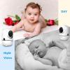 imageHelloBaby Baby Monitor 2 Cameras with Mount Upgrade 5 Screen 26Hour Battery Life Crib Baby Monitor Mount Without Tools or Wall Damage