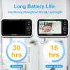 imageHelloBaby Baby Monitor 2 Cameras with Mount Upgrade 5 Screen 26Hour Battery Life Crib Baby Monitor Mount Without Tools or Wall Damage