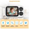 imageHelloBaby Baby Monitor No WiFi Video Baby Monitor with Camera and Audio 32 IPS Screen PanTiltZoom Camera Night Vision 1000ft Range USB Charger32HB6233