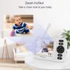 imageHelloBaby Baby Monitor No WiFi Video Baby Monitor with Camera and Audio 32 IPS Screen PanTiltZoom Camera Night Vision 1000ft Range USB ChargerHB2438