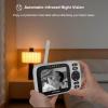 imageHelloBaby Baby Monitor with 32 IPS Screen  Baby Camera Monitor with Remote PanTiltZoom Camera No WiFi Infrared Night Vision 1000ft Wireless ConnectionHB6339