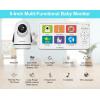 imageHelloBaby Baby Monitor with 32 IPS Screen  Baby Camera Monitor with Remote PanTiltZoom Camera No WiFi Infrared Night Vision 1000ft Wireless Connection2 Cams