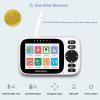 imageHelloBaby Baby Monitor with 32 IPS Screen  Baby Camera Monitor with Remote PanTiltZoom Camera No WiFi Infrared Night Vision 1000ft Wireless Connection2 Cameras