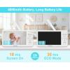 imageHelloBaby Baby Monitor with 32 IPS Screen  Baby Camera Monitor with Remote PanTiltZoom Camera No WiFi Infrared Night Vision 1000ft Wireless Connection2 Cams
