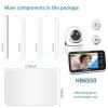 imageHelloBaby Baby Monitor with Floor Stand 5 Screen and 30Hour Battery No WiFi Baby Monitor with Camera and Audio Flexible Hello Baby Stand All in One Ideal for New Parents