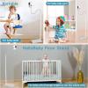 imageHelloBaby No WiFi Baby Monitor Green with Floor Stand 5quot Screen 30Hour Battery PanTiltZoom Video Upgrade with Camera and Audio Night Vision VOX 2Way Talk 8 Lullabies and 1000ft Range
