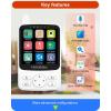 imageHelloBaby No WiFi Baby Monitor with VoiceActivated Night Vision4quot IPS Camera and Audio 2Way Talk and PTZ 26H Battery and 1000ft Range Portable for Nursery and TravelHB62402