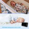 imageHelloBaby Upgrade 5 Baby Monitor with 30Hour Battery 2 Cameras PanTiltZoom 1000ft Range Video Audio Baby Monitor No WiFi VOX Night Vision 2Way Talk 8 Lullabies and Temperature2 CamsHB6550