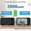 imageHelloBaby Video Baby Monitor with 2 Cameras and 5 Inch Split Screen Display Remote Control Cameras with Night Vision and Temprature Monitoring5 inches