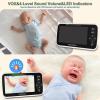 imageHelloBaby Video Baby Monitor with 2 Cameras and 5 Inch Split Screen Display Remote Control Cameras with Night Vision and Temprature Monitoring5 inches