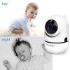 imageHelloBaby Video Baby Monitor with 2 Cameras and Audio Baby Monitor with Remote PanTiltZoom VOX Mode Night Vision 2Way Talk 8 Lullabies32 inches