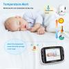 imageHelloBaby Video Baby Monitor with 2 Cameras and Audio Baby Monitor with Remote PanTiltZoom VOX Mode Night Vision 2Way Talk 8 LullabiesHB652