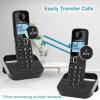 imageHellobaby DECT 60 Cordless Phone with 2 Handsets Reliable 1000 ft Range Cordless Home Phone with Caller IDCall Waiting Call Block Phones Landline with Blue Backlit Display HB26882HB26882