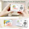 imageHellobaby HB30 Video Baby Monitor with Digital Camera and Audio No WiFi No App Safety Baby Monitor 8 Languages Auto Night Vision 1000ft Transmission Range 24 inch Portable Screen WhiteHB302 NEW