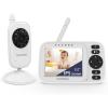 imageHelloBaby Baby Monitor No WiFi Video Baby Monitor with Camera and Audio 32 IPS Screen PanTiltZoom Camera Night Vision 1000ft Range USB ChargerHB2438