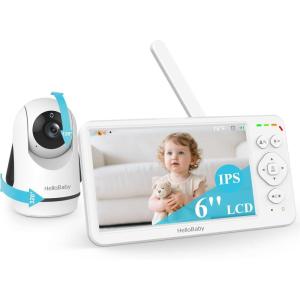 imageHelloBaby Baby Monitor with 32 IPS Screen  Baby Camera Monitor with Remote PanTiltZoom Camera No WiFi Infrared Night Vision 1000ft Wireless Connection1 Cam