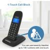 imageHelloBaby DECT 60 Cordless Phone Handset for Home with Caller IDCall Waiting Call Block FullDuplex Handset Speakerphone Blue Backlit Display ampamp Big Buttons Reliable 1000 ft RangeHB16881