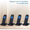 imageHelloBaby DECT 60 Cordless Phone Handset for Home with Caller IDCall Waiting Call Block FullDuplex Handset Speakerphone Blue Backlit Display ampamp Big Buttons Reliable 1000 ft RangeHB16884