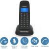imageHelloBaby DECT 60 Cordless Phone Handset for Home with Caller IDCall Waiting Call Block FullDuplex Handset Speakerphone Blue Backlit Display ampamp Big Buttons Reliable 1000 ft RangeHB16882