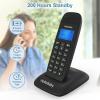 imageHelloBaby DECT 60 Cordless Phone Handset for Home with Caller IDCall Waiting Call Block FullDuplex Handset Speakerphone Blue Backlit Display ampamp Big Buttons Reliable 1000 ft RangeHB16882