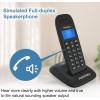 imageHelloBaby DECT 60 Cordless Phone Handset for Home with Caller IDCall Waiting Call Block FullDuplex Handset Speakerphone Blue Backlit Display ampamp Big Buttons Reliable 1000 ft RangeHB16882