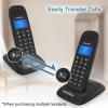 imageHelloBaby DECT 60 Cordless Phone Handset for Home with Caller IDCall Waiting Call Block FullDuplex Handset Speakerphone Blue Backlit Display ampamp Big Buttons Reliable 1000 ft RangeHB16882