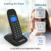imageHelloBaby DECT 60 Cordless Phone Handset for Home with Caller IDCall Waiting Call Block FullDuplex Handset Speakerphone Blue Backlit Display ampamp Big Buttons Reliable 1000 ft RangeHB16881