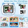imageHelloBaby Instant Print Camera for Kids32 IPS Screen Kids Instant CamerasPortable Travel Camera Toy with 16GB SD Card1080P HD Digital Video Cameras for Girls Age 3 4 5 6 7 8 9BlueBlue