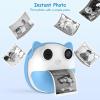 imageHelloBaby Instant Print Camera for Kids32 IPS Screen Kids Instant CamerasPortable Travel Camera Toy with 16GB SD Card1080P HD Digital Video Cameras for Girls Age 3 4 5 6 7 8 9BlueBlue