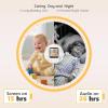 imageHelloBaby No WiFi Baby Monitor with VoiceActivated Night Vision4quot IPS Camera and Audio 2Way Talk and PTZ 26H Battery and 1000ft Range Portable for Nursery and TravelHB62402